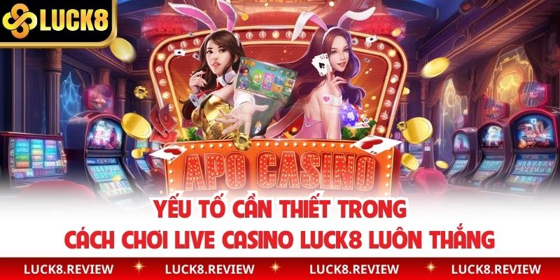 Yếu tố cần thiết trong cách chơi live casino Luck8 luôn thắng